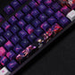 Genshin Impact 108 Key Caps - Royal Sister Purple Keycaps - PBT Keycap - For 61/87/104/108 Key Keyboard