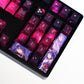 Genshin Impact Key caps - Raiden Shogun Purple Thunder - Original Height PBT Keycaps -  For 61/87/98/104/108 Keys Keyboard